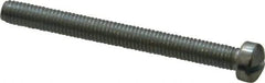 Value Collection - #10-32 UNF, 2" Length Under Head Slotted Drive Machine Screw - Fillister Head, Grade J82 Steel, Zinc-Plated Finish, Without Washer - Benchmark Tooling