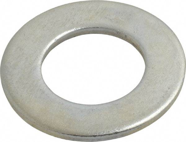 Value Collection - 1-1/8" Screw, Steel SAE Flat Washer - 1-3/16" ID x 2-1/4" OD, 9/64" Thick, Zinc-Plated Finish - Benchmark Tooling