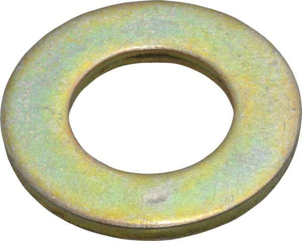 Value Collection - 7/8" Screw, Grade 8 Steel SAE Flat Washer - 15/16" ID x 1-3/4" OD, 9/64" Thick, Zinc Yellow Dichromate Finish - Benchmark Tooling