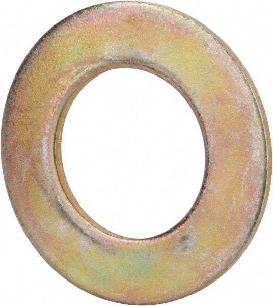 Value Collection - 1-3/4" Screw, Grade 8 Steel SAE Flat Washer - 1-7/8" ID x 3-3/8" OD, 5/32" Thick, Zinc Yellow Dichromate Finish - Benchmark Tooling