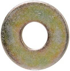 Value Collection - 3/8" Screw, Grade 8 Steel Extra Thick Flat Washer - Zinc Yellow Dichromate Finish - Benchmark Tooling