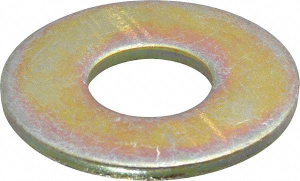 Value Collection - 7/8" Screw, Grade 8 Steel Extra Thick Flat Washer - Zinc Yellow Dichromate Finish - Benchmark Tooling