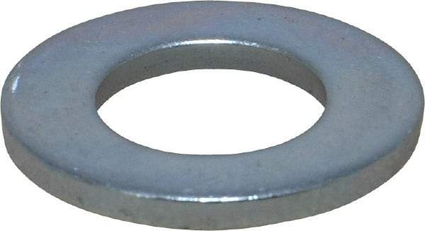 Value Collection - M14 Screw, Steel Standard Flat Washer - 15mm ID x 28mm OD, 2.5mm Thick, Zinc-Plated Finish - Benchmark Tooling