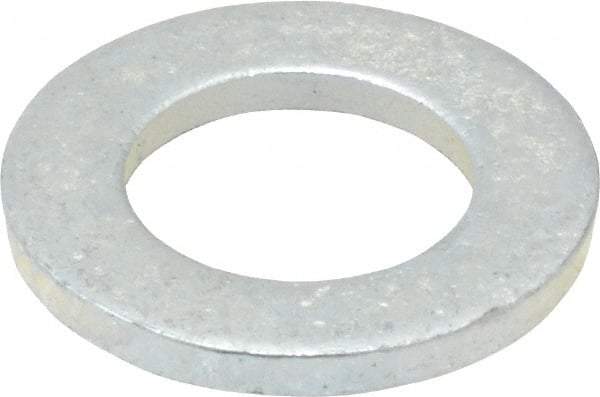 Value Collection - M16 Screw, Steel Standard Flat Washer - 17mm ID x 30mm OD, 3mm Thick, Zinc-Plated Finish - Benchmark Tooling