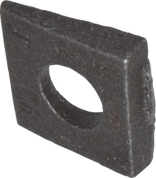 Value Collection - 1/2" Bolt, Iron Beveled Square Washer - 9/16" ID, 11/32 Minimum Thickness - Benchmark Tooling
