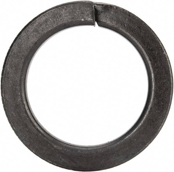 Value Collection - 7/8", 0.887" ID, 0.234" Thick High Collar Split Lock Washer - Steel, Uncoated, 0.887" Min ID, 0.905" Max ID, 1.296" Max OD - Benchmark Tooling