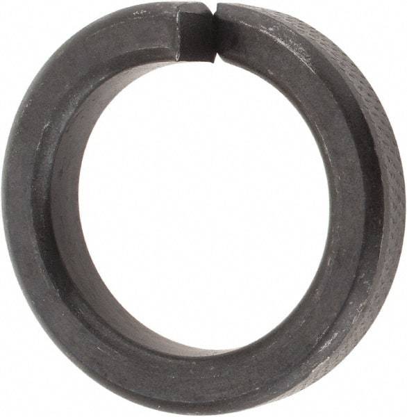 Value Collection - 1", 1.017" ID, 1/4" Thick High Collar Split Lock Washer - Steel, Uncoated, 1.017" Min ID, 1.042" Max ID, 1.483" Max OD - Benchmark Tooling