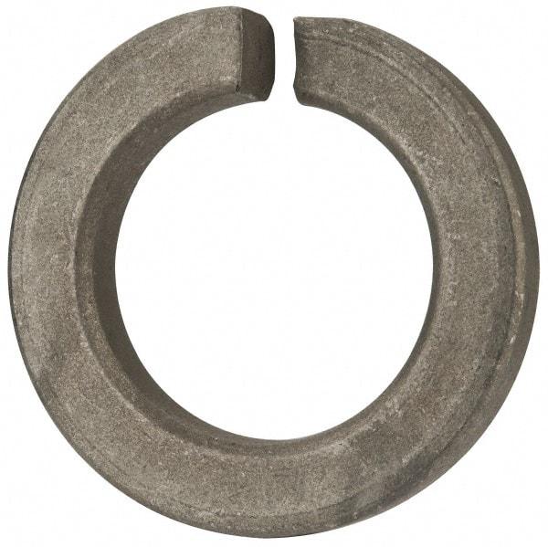 Value Collection - 1-1/2", 1.504" ID, 3/8" Thick Split Lock Washer - Steel, Zinc-Plated Finish, 1.504" Min ID, 1.534" Max ID, 2.419" Min OD, 2.43" Max OD - Benchmark Tooling