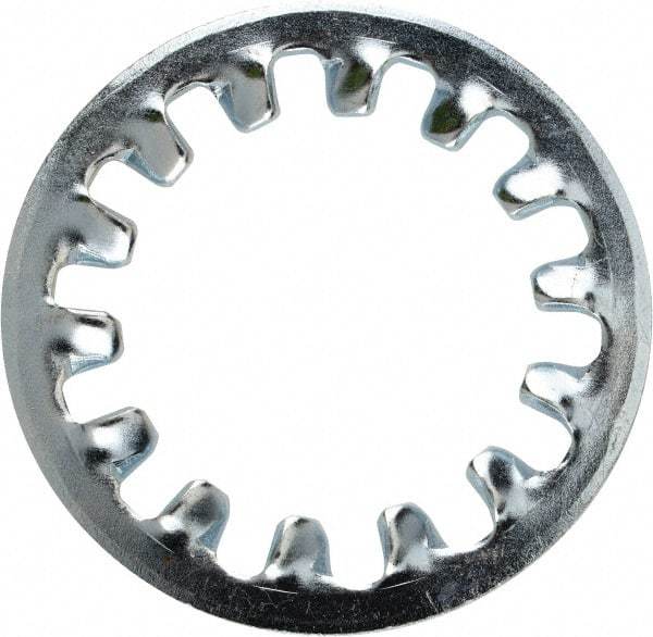 Value Collection - 1 Screw, 1.06" ID, Steel Internal Tooth Lock Washer - 1.637" OD, Zinc-Plated, Grade 2 - Benchmark Tooling