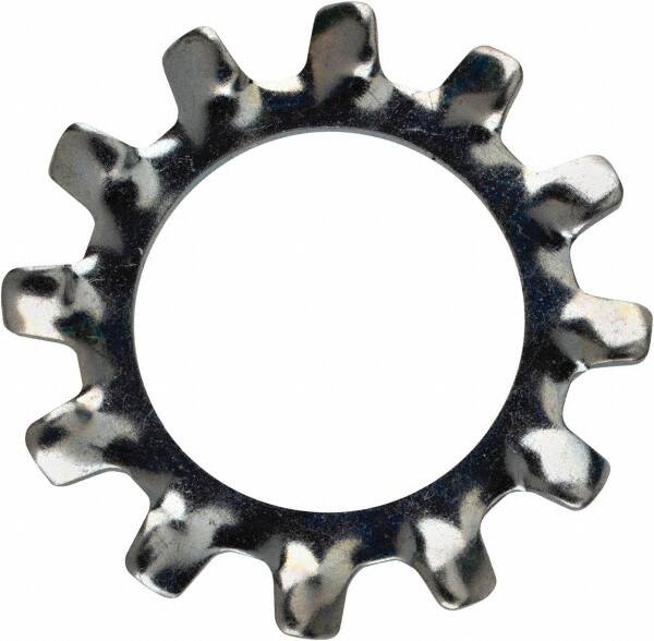 Value Collection - 9/16" Screw, 0.596" ID, Steel External Tooth Lock Washer - 0.985" OD, Zinc-Plated, Grade 2 - Benchmark Tooling