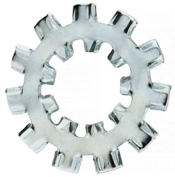 Value Collection - 1/2" Screw, 0.53" ID, Steel Internal Tooth & External Tooth Lock Washer - 1.26" OD, Zinc-Plated, Grade 2 - Benchmark Tooling