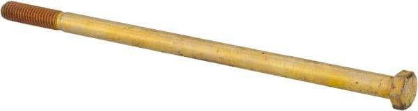 Value Collection - 3/8-16 UNC, 8" Length Under Head Hex Head Cap Screw - Partially Threaded, Grade 8 Alloy Steel, Zinc-Plated Finish, 9/16" Hex - Benchmark Tooling
