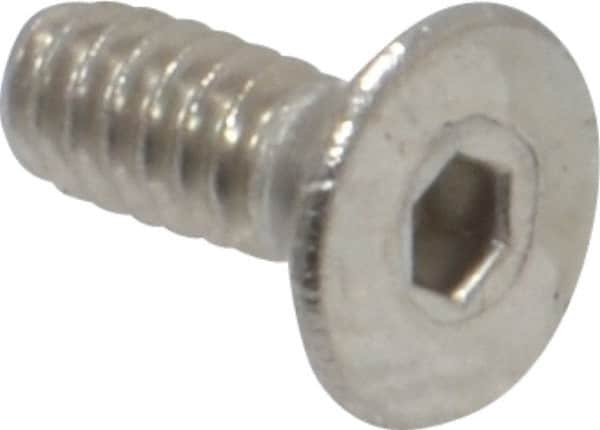 Value Collection - #4-40 UNC Hex Socket Drive, 82° Flat Screw - Grade 18-8 Stainless Steel, 5/16" OAL - Benchmark Tooling
