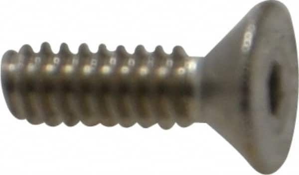 Value Collection - #4-40 UNC Hex Socket Drive, 82° Flat Screw - Grade 18-8 Stainless Steel, 3/8" OAL - Benchmark Tooling
