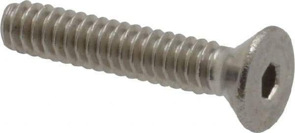 Value Collection - #4-40 UNC Hex Socket Drive, 82° Flat Screw - Grade 18-8 Stainless Steel, 5/8" OAL - Benchmark Tooling