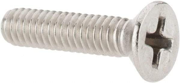 Value Collection - #8-32 UNC, 3/4" OAL Phillips Drive Machine Screw - Flat Head, Grade 18-8 Stainless Steel, Uncoated, Without Washer - Benchmark Tooling