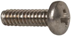 Value Collection - #4-40 UNC, 3/8" Length Under Head Phillips Drive Machine Screw - Pan Head, Grade 18-8 Stainless Steel, Uncoated, Without Washer - Benchmark Tooling