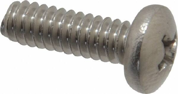 Value Collection - #10-24 UNC, 5/8" Length Under Head Phillips Drive Machine Screw - Pan Head, Grade 18-8 Stainless Steel, Uncoated, Without Washer - Benchmark Tooling