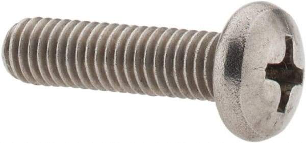 Value Collection - #10-24 UNC, 3/4" Length Under Head Phillips Drive Machine Screw - Pan Head, Grade 18-8 Stainless Steel, Uncoated, Without Washer - Benchmark Tooling