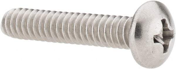 Value Collection - #10-24 UNC, 1" Length Under Head Phillips Drive Machine Screw - Pan Head, Grade 18-8 Stainless Steel, Uncoated, Without Washer - Benchmark Tooling