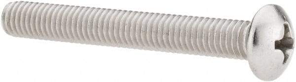 Value Collection - #10-32 UNF, 1-1/2" Length Under Head Phillips Drive Machine Screw - Pan Head, Grade 18-8 Stainless Steel, Uncoated, Without Washer - Benchmark Tooling
