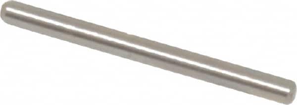 Value Collection - 1/16" Diam x 3/4" Pin Length 18-8 Stainless Steel Standard Dowel Pin - Bright Finish - Benchmark Tooling