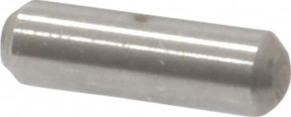 Value Collection - 3/32" Diam x 5/16" Pin Length 18-8 Stainless Steel Standard Dowel Pin - Bright Finish - Benchmark Tooling