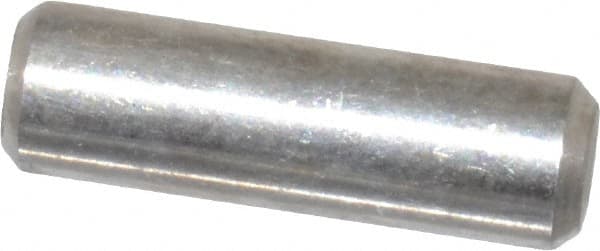 Value Collection - 3/16" Diam x 5/8" Pin Length 18-8 Stainless Steel Standard Dowel Pin - Bright Finish - Benchmark Tooling