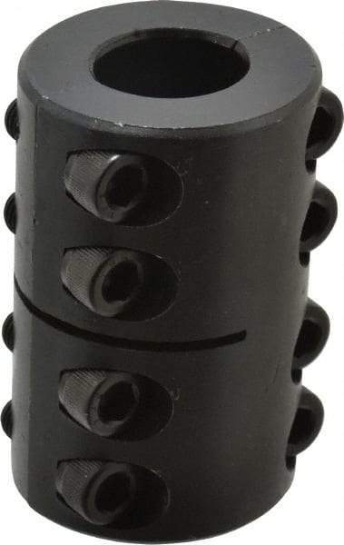 Climax Metal Products - 3/4" Inside x 1-1/2" Outside Diam, Two Piece Rigid Coupling without Keyway - 2-1/4" Long - Benchmark Tooling