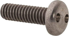 Made in USA - #12-24 UNC, 3/4" OAL Spanner Drive Machine Screw - Pan Head, Grade 18-8 Stainless Steel, Uncoated, Without Washer - Benchmark Tooling