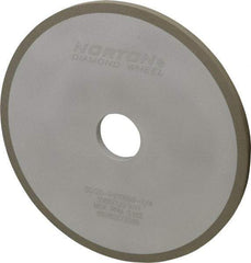 Norton - 7" Diam x 1-1/4" Hole x 1/4" Thick, 120 Grit Surface Grinding Wheel - Diamond, Type 1A1, Fine Grade, Resinoid Bond - Benchmark Tooling