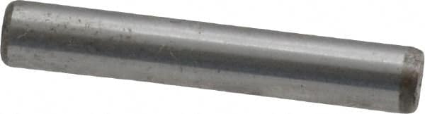 Unbrako - 1/8" Diam x 3/4" Pin Length Grade 8 Alloy Steel Oversized Dowel Pin - C 60 (Surface) & C 50-58 Hardness, 1,845 Lb Breaking Strength, 1 Beveled & 1 Rounded End - Benchmark Tooling
