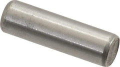 Unbrako - 3/16" Diam x 5/8" Pin Length Grade 8 Alloy Steel Oversized Dowel Pin - C 60 (Surface) & C 50-58 Hardness, 4,140 Lb Breaking Strength, 1 Beveled & 1 Rounded End - Benchmark Tooling