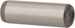 Unbrako - 1/4" Diam x 3/4" Pin Length Grade 8 Alloy Steel Oversized Dowel Pin - C 60 (Surface) & C 50-58 Hardness, 7,370 Lb Breaking Strength, 1 Beveled & 1 Rounded End - Benchmark Tooling