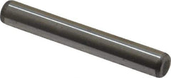 Unbrako - 1/4" Diam x 1-3/4" Pin Length Grade 8 Alloy Steel Oversized Dowel Pin - C 60 (Surface) & C 50-58 Hardness, 7,370 Lb Breaking Strength, 1 Beveled & 1 Rounded End - Benchmark Tooling