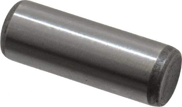 Unbrako - 5/16" Diam x 7/8" Pin Length Grade 8 Alloy Steel Oversized Dowel Pin - C 60 (Surface) & C 50-58 Hardness, 11,500 Lb Breaking Strength, 1 Beveled & 1 Rounded End - Benchmark Tooling