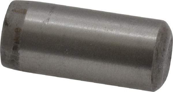 Unbrako - 7/16" Diam x 1" Pin Length Grade 8 Alloy Steel Oversized Dowel Pin - C 60 (Surface) & C 50-58 Hardness, 22,540 Lb Breaking Strength, 1 Beveled & 1 Rounded End - Benchmark Tooling