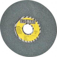 Tru-Maxx - 7" Diam x 1-1/4" Hole x 1/4" Thick, I Hardness, 60 Grit Surface Grinding Wheel - Silicon Carbide, Type 1, Medium Grade, 3,600 Max RPM, Vitrified Bond, No Recess - Benchmark Tooling