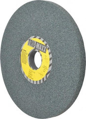 Tru-Maxx - 8" Diam x 1-1/4" Hole x 1/2" Thick, I Hardness, 60 Grit Surface Grinding Wheel - Silicon Carbide, Type 1, Medium Grade, 3,600 Max RPM, Vitrified Bond, No Recess - Benchmark Tooling
