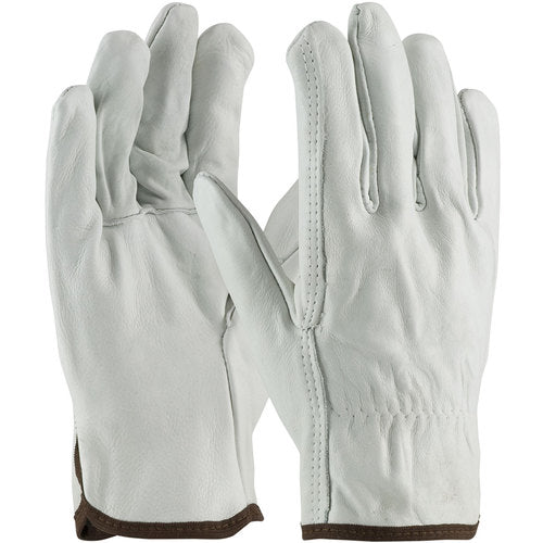68-101/XXL Leather Drivers Gloves - Top Grain Cowhide Leather Drivers - Superior Grade - Straight Thumb - Exact Industrial Supply
