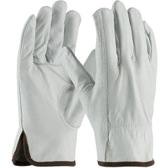 68-165/M Leather Drivers Gloves - Top Grain Cowhide Leather Drivers - Superior Grade - Keystone Thumb - Exact Industrial Supply