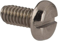 Value Collection - M2.5x0.45 Metric Coarse, 5mm Length Under Head Slotted Drive Machine Screw - Pan Head, Grade 18-8 Stainless Steel, Uncoated, Without Washer - Benchmark Tooling