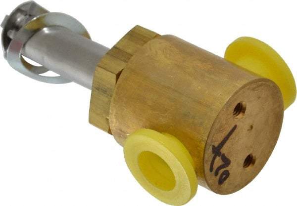 Parker - 1/4" Port, Two Way, Direct Acting, Brass Solenoid Valve - Normally Closed, 65 Max PSI, NBR Seal - Benchmark Tooling