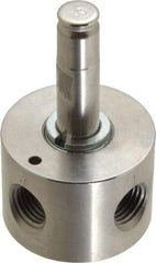 Parker - 1/4" Port, Three Way, Direct Acting, Stainless Steel Solenoid Valve - Normally Closed, 125 Max PSI, NBR Seal - Benchmark Tooling