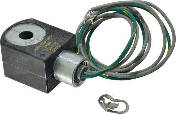 Parker - 24 Volt, 18 Coil Lead Length, Class F, Solenoid Coil - 6.0 Watt, NEMA 4X Enclosure, Use with Parker Skinner Gold Ring Series Valves - Benchmark Tooling