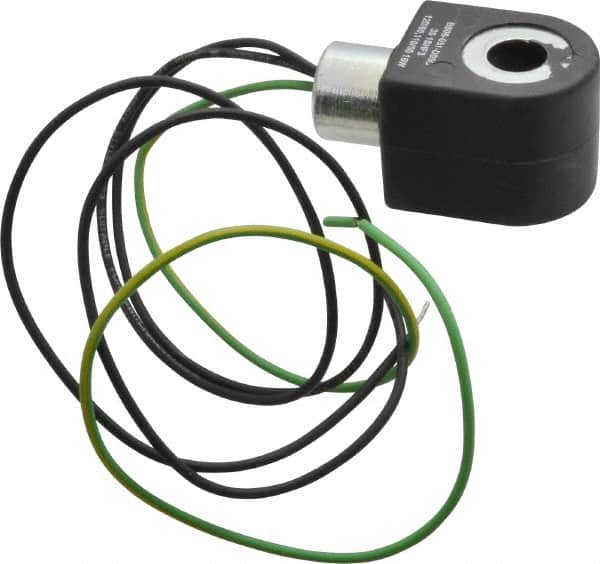 Parker - 120 Volt, 18 Coil Lead Length, Class F, Solenoid Coil - 16.0 Watt, NEMA 4X Enclosure, Use with Parker Skinner Gold Ring Series Valves - Benchmark Tooling