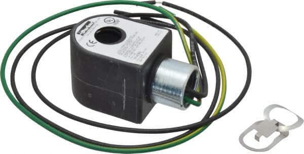 Parker - 24 Volt, 18 Coil Lead Length, Class F, Solenoid Coil - 11.5 Watt, NEMA 4X Enclosure, Use with Parker Skinner Gold Ring Series Valves - Benchmark Tooling