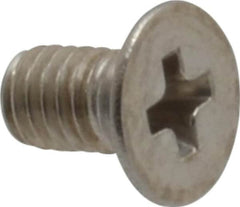 Value Collection - M3x0.50 Metric Coarse, 5mm OAL Phillips Drive Machine Screw - Flat Head, Grade 18-8 Stainless Steel, Uncoated, Without Washer - Benchmark Tooling