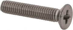 Value Collection - M3x0.50 Metric Coarse, 16mm OAL Phillips Drive Machine Screw - Flat Head, Grade 18-8 Stainless Steel, Uncoated, Without Washer - Benchmark Tooling