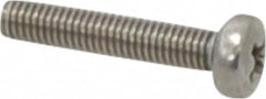 Value Collection - M3x0.50 Metric Coarse, 16mm Length Under Head Phillips Drive Machine Screw - Pan Head, Grade 18-8 Stainless Steel, Uncoated, Without Washer - Benchmark Tooling